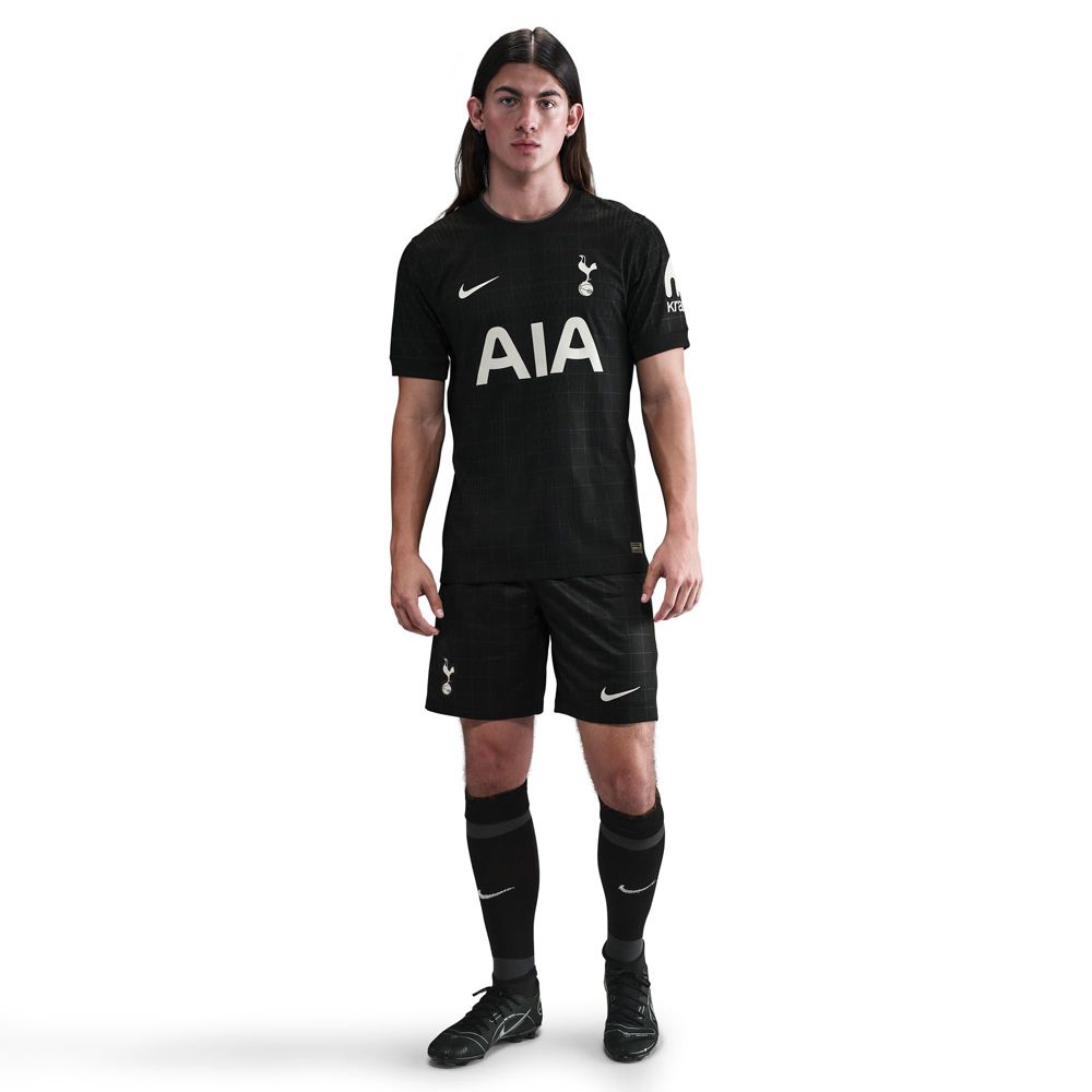 Nike Tel Tottenham Hotspur Authentic Away Jersey 25/26 w/ EPL Patch (Black/Iron)