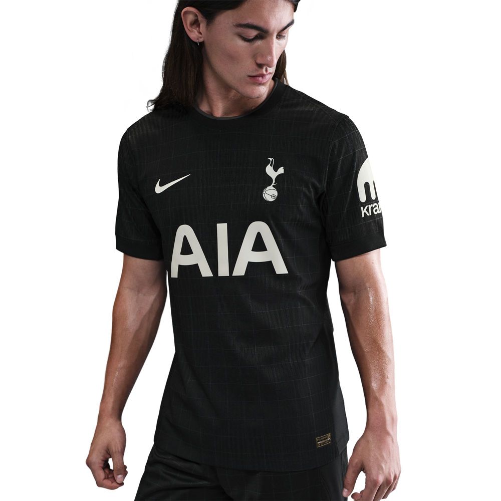 Nike Davies Tottenham Hotspur Authentic Away Jersey 25/26 w/ EPL Patch (Black/Iron)