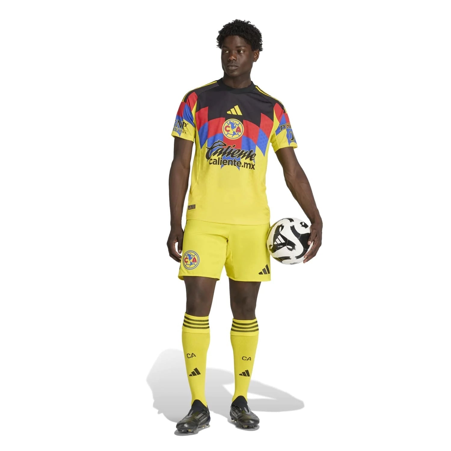 adidas A. Zendejas Men's Club America 25/26 Authentic Home Jersey (Yellow)