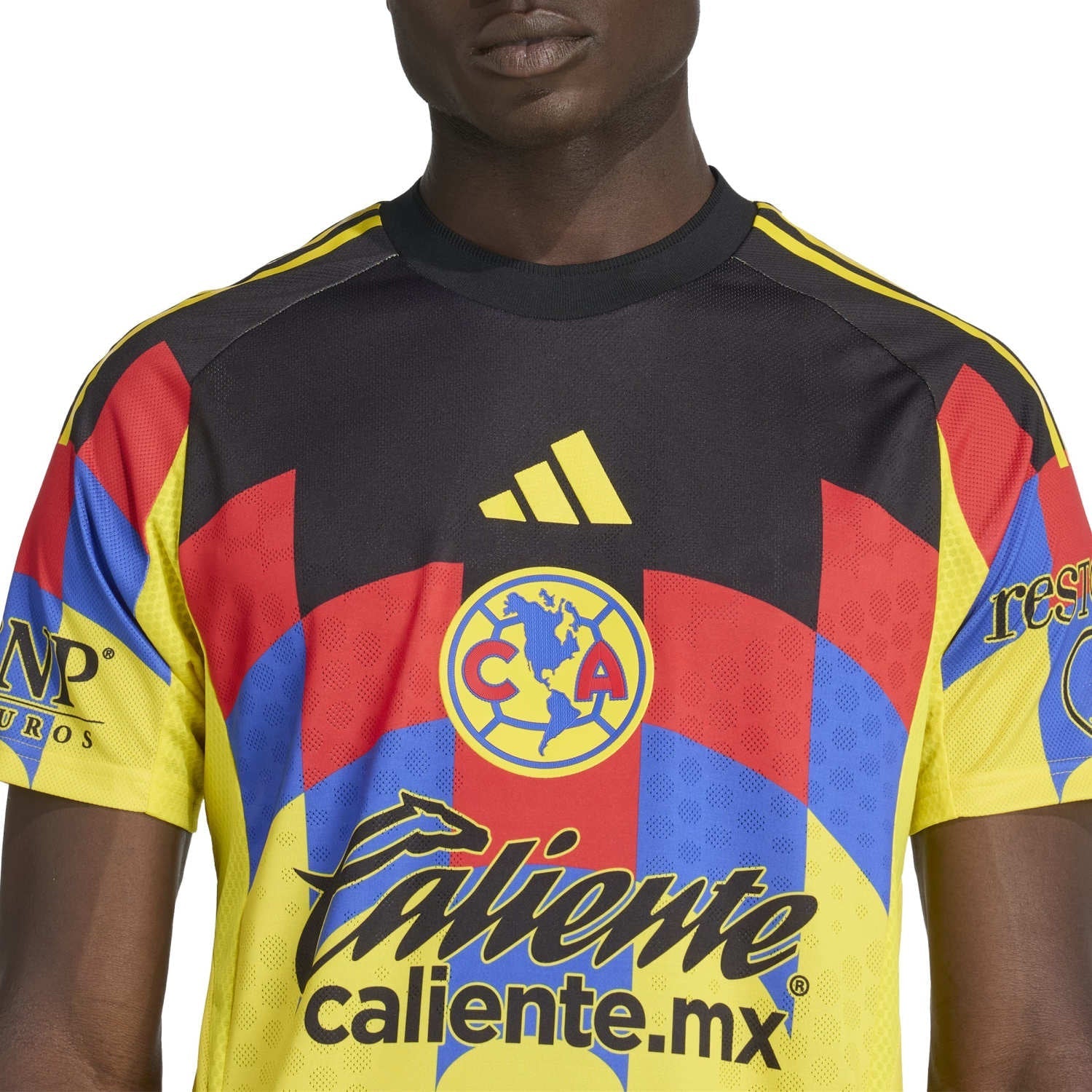 adidas R. Aguirre Men's Club America 25/26 Authentic Home Jersey (Yellow)