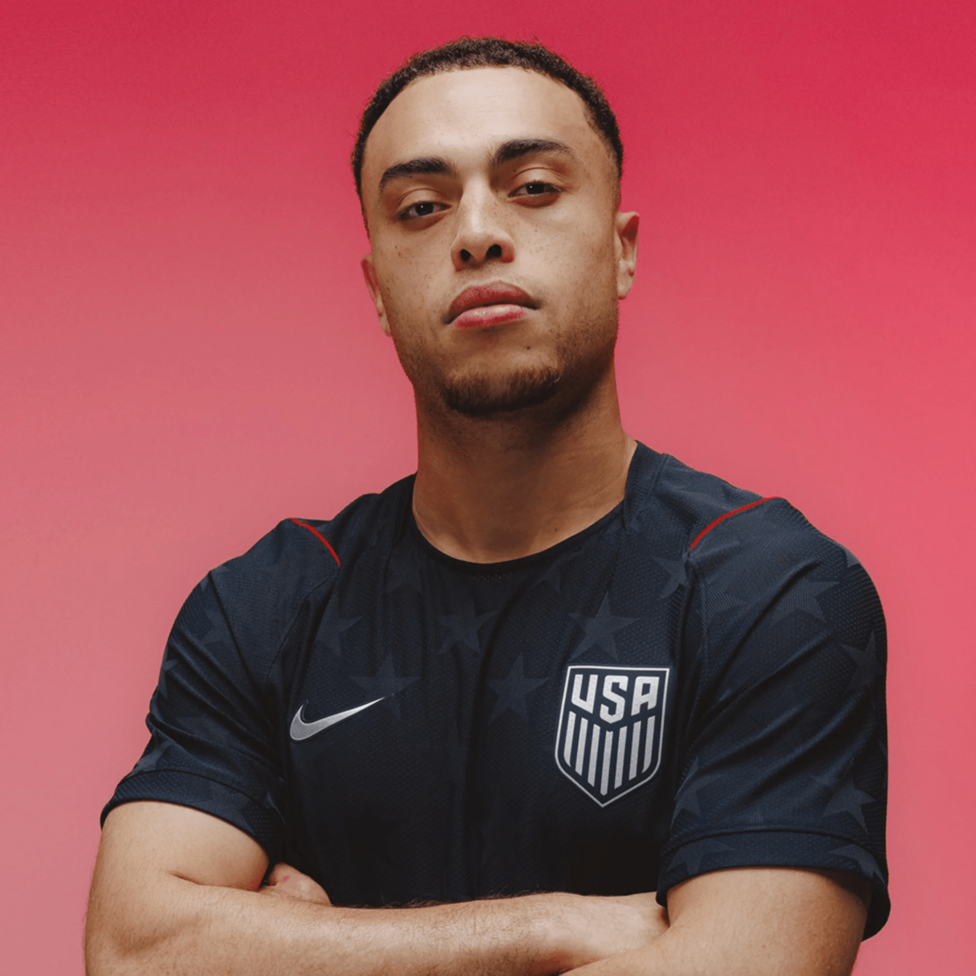 Nike Men's Balogun United States Match Authentic Away Jersey 2026 (Dark Obsidian/Pure Platinum)