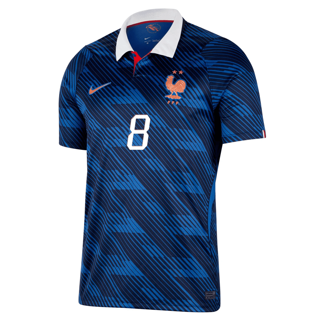 Nike Men's France Aurélien Tchouaméni Home Stadium Jersey 2026 (Game Royal/Metallic Copper)