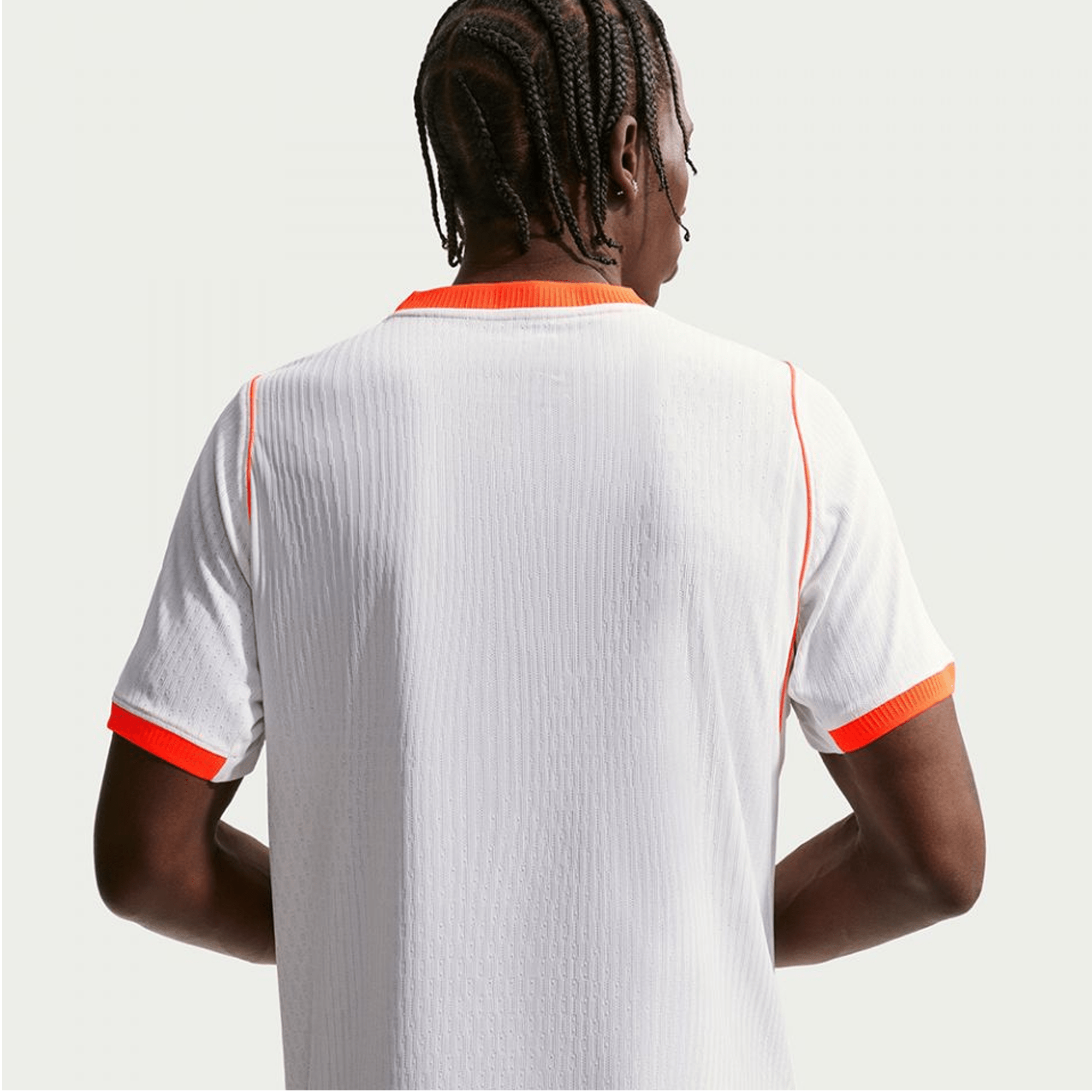 Nike Mens Netherlands Ryan Gravenberch Match Authentic Away Jersey 2026 (White/Hyper Crimson)