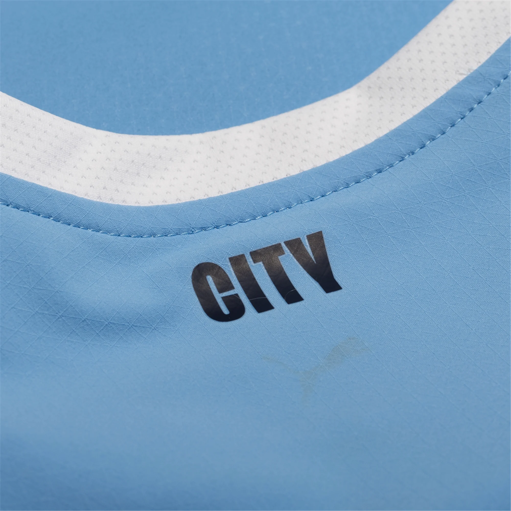 Puma Manchester City Authentic Home Jersey w/ Champions League Patches 25/26 (Team Light Blue/White)