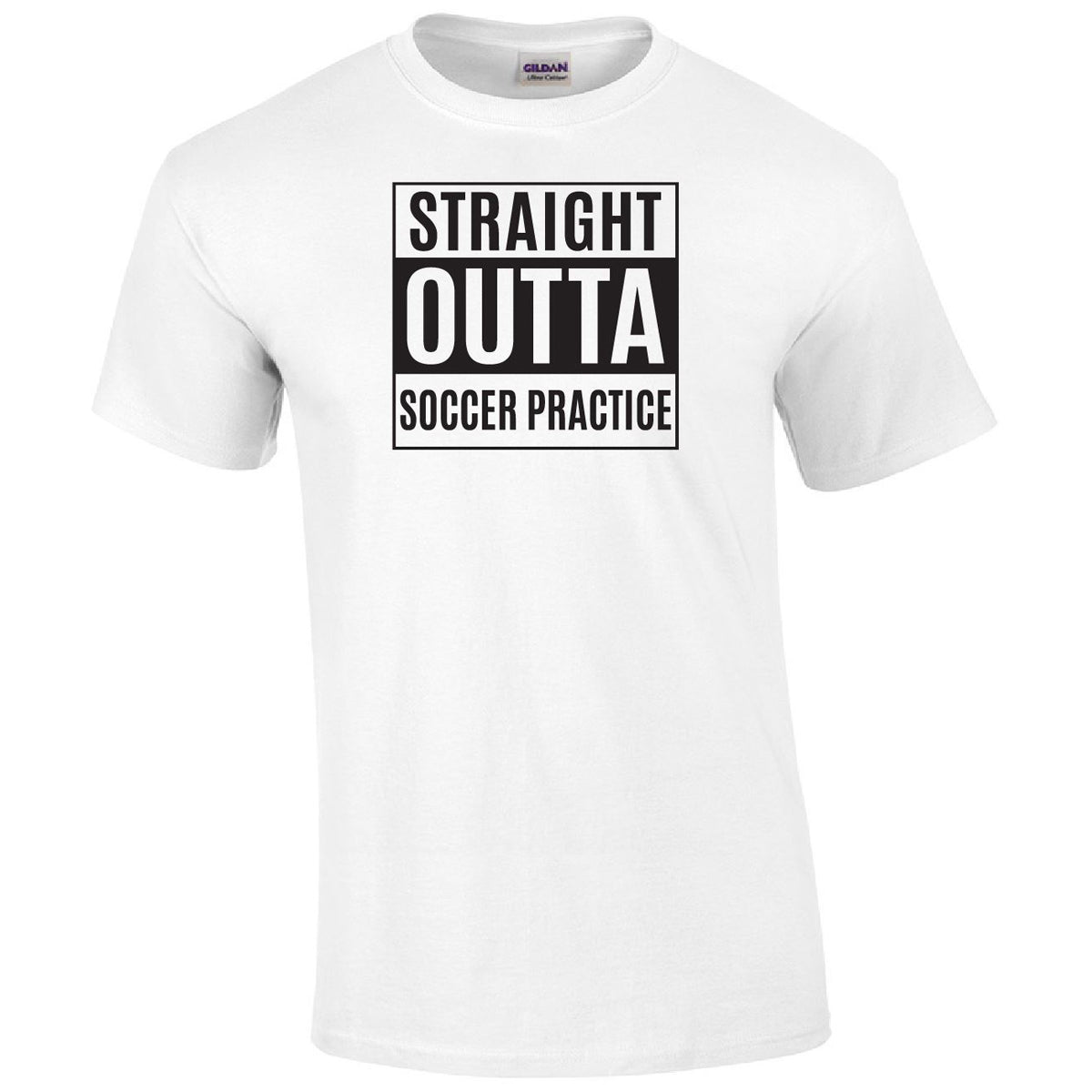 Straight Outta Soccer Practice Printed Tee