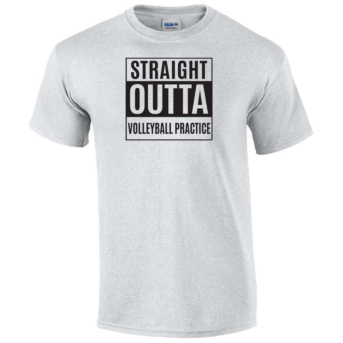 Straight Outta Volleyball Practice Printed Tee