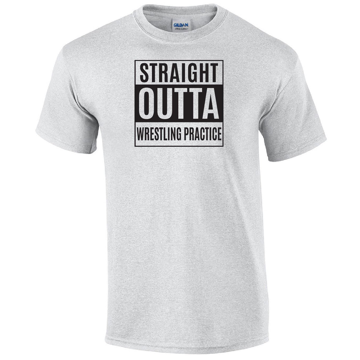 Straight Outta Wrestling Practice Printed Tee